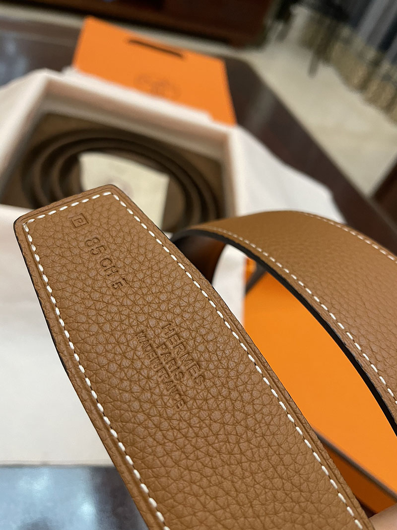 最高級エルメススーパーコピー HERMES リバーシブル 38mm ベルト Hバックル コンスタンス ベルト メンズ 2635098 エルメス ベルト メンズ バックル - 画像 (3)