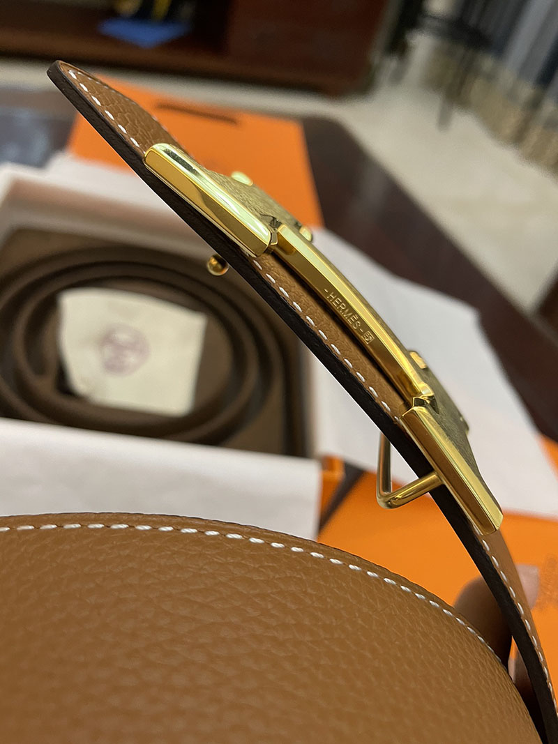 最高級エルメススーパーコピー HERMES リバーシブル 38mm ベルト Hバックル コンスタンス ベルト メンズ 2635098 エルメス ベルト メンズ バックル - 画像 (2)