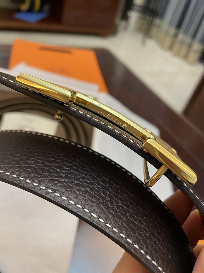 最高級エルメススーパーコピー HERMES リバーシブル 38mm ベルト Hバックル コンスタンス ベルト メンズ 2635099 エルメス ベルト メンズ リバーシブル - 画像 (4)
