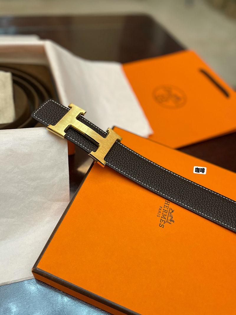 最高級エルメススーパーコピー HERMES リバーシブル 38mm ベルト Hバックル コンスタンス ベルト メンズ 2635099 エルメス ベルト メンズ リバーシブル - 画像 (3)