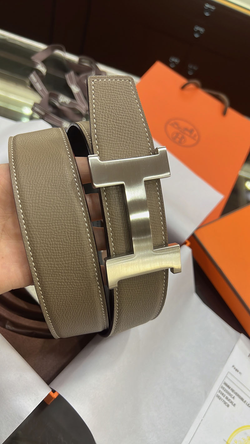 最高級エルメススーパーコピー HERMES リバーシブル 38mm ベルト Hバックル コンスタンス ベルト メンズ 2635103 エルメス ベルト 定価 - 画像 (7)