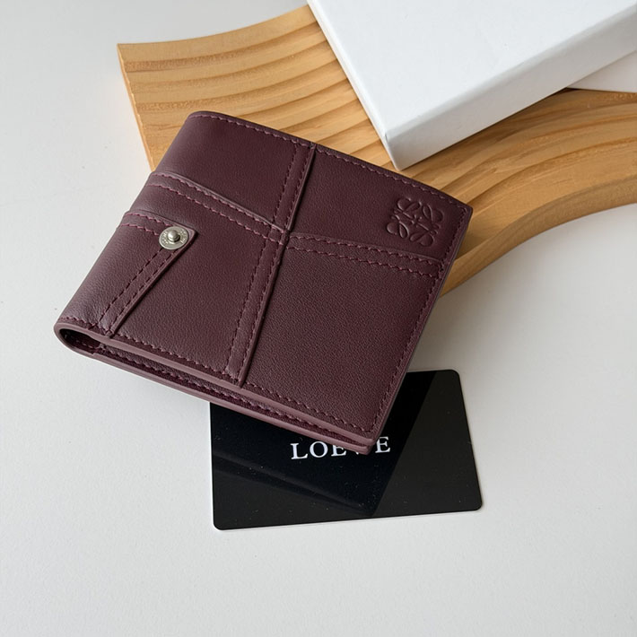 最高級ロエベスーパーコピー LOEWE パンタ バイフォールド ウォレット(シャイニーカーフ)ダークバーガンディ C643302X32-7240 ロエベ 財布 二つ折り メンズ - 画像 (7)