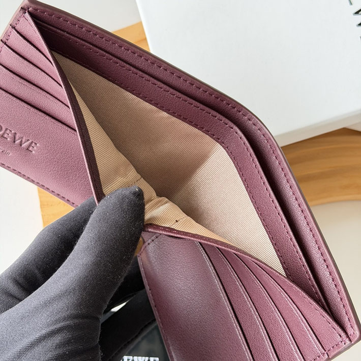 最高級ロエベスーパーコピー LOEWE パンタ バイフォールド ウォレット(シャイニーカーフ)ダークバーガンディ C643302X32-7240 ロエベ 財布 二つ折り メンズ - 画像 (2)