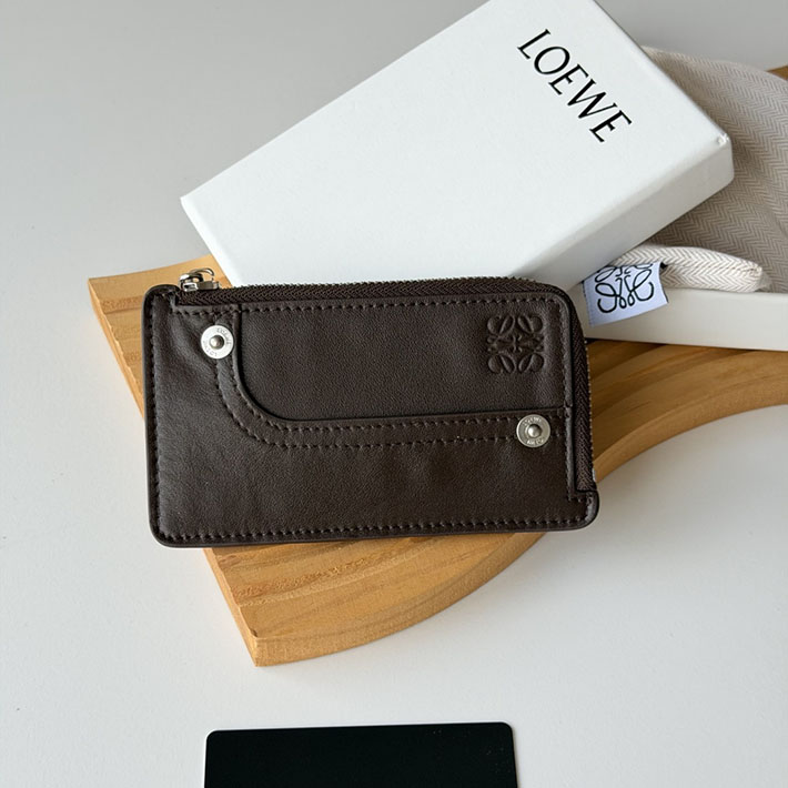 最高級ロエベスーパーコピー LOEWE パンタ コインカードホルダー シャイニーカーフ ヴィンテージブラウン C643Z40XAK-0041 ロエベ カードケース アウトレット - 画像 (9)