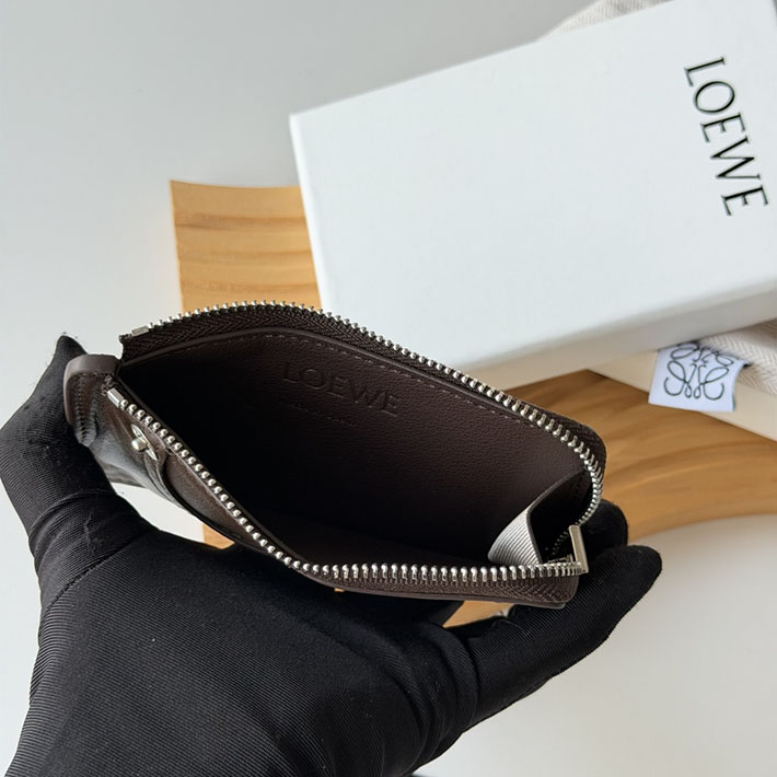 最高級ロエベスーパーコピー LOEWE パンタ コインカードホルダー シャイニーカーフ ヴィンテージブラウン C643Z40XAK-0041 ロエベ カードケース アウトレット - 画像 (3)
