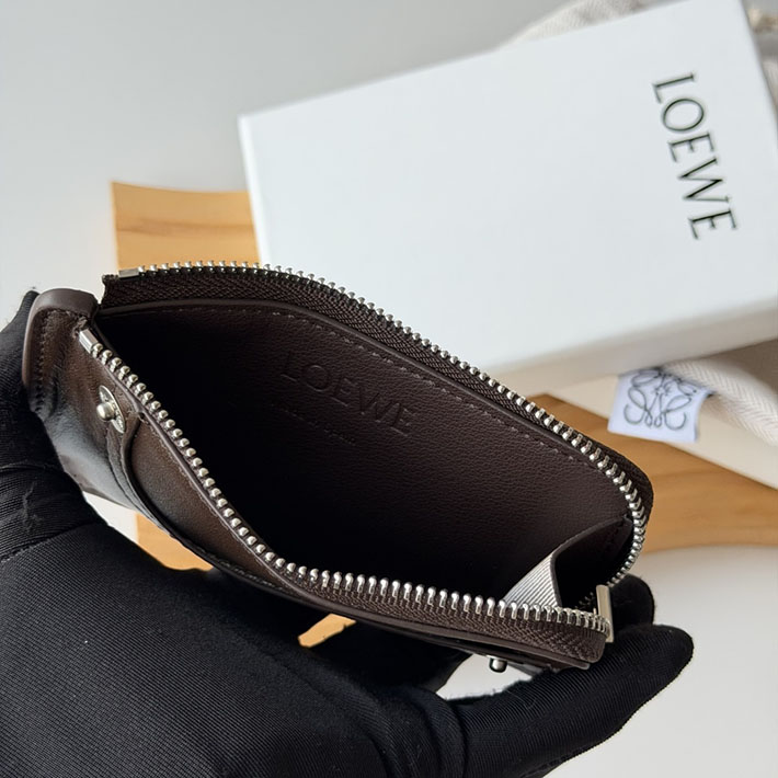 最高級ロエベスーパーコピー LOEWE パンタ コインカードホルダー シャイニーカーフ ヴィンテージブラウン C643Z40XAK-0041 ロエベ カードケース アウトレット - 画像 (2)