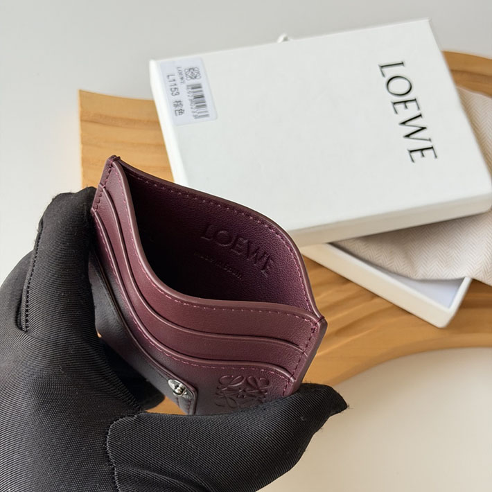 最高級ロエベスーパーコピー LOEWE パンタ プレーン カードホルダー シャイニーカーフ ダークバーガンディ C643322X55-7240 ロエベ カードケース 人気 - 画像 (2)