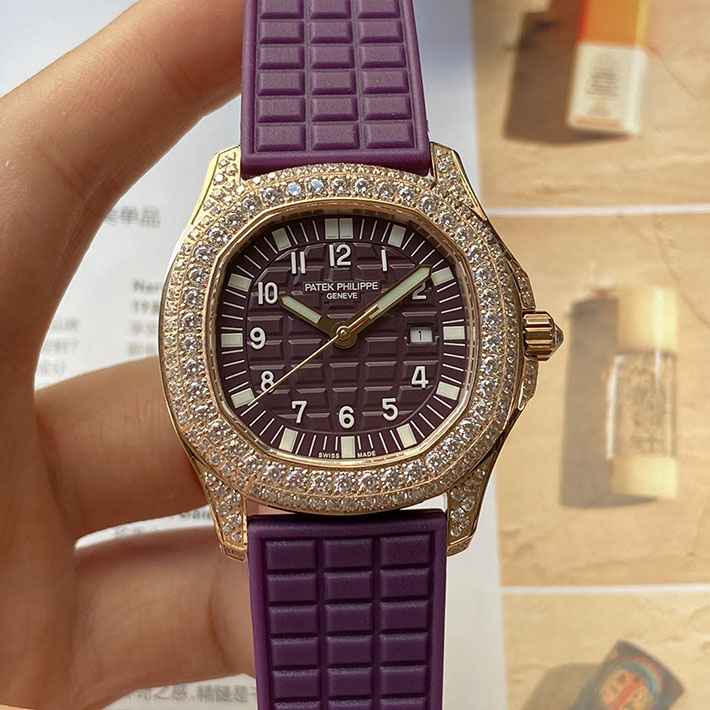 最高級パテックフィリップスーパーコピー PATEK PHILIPPE アクアノート ルーチェ ピュア・パープル 2635338 パテックフィリップ レディース 価格 - 画像 (9)