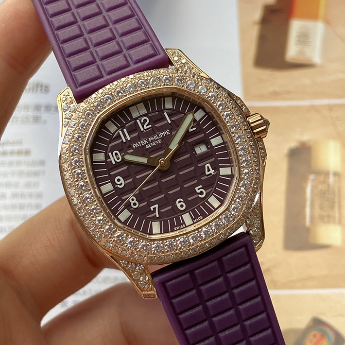 最高級パテックフィリップスーパーコピー PATEK PHILIPPE アクアノート ルーチェ ピュア・パープル 2635338 パテックフィリップ レディース 価格 - 画像 (8)