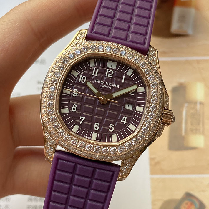 最高級パテックフィリップスーパーコピー PATEK PHILIPPE アクアノート ルーチェ ピュア・パープル 2635338 パテックフィリップ レディース 価格 - 画像 (7)
