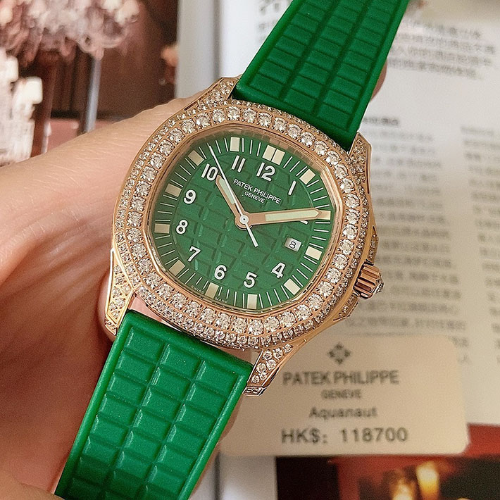 最高級パテックフィリップスーパーコピー PATEK PHILIPPE アクアノート ルーチェ ピュア・グリーン 2635342 パテックフィリップ レディース コピー - 画像 (7)