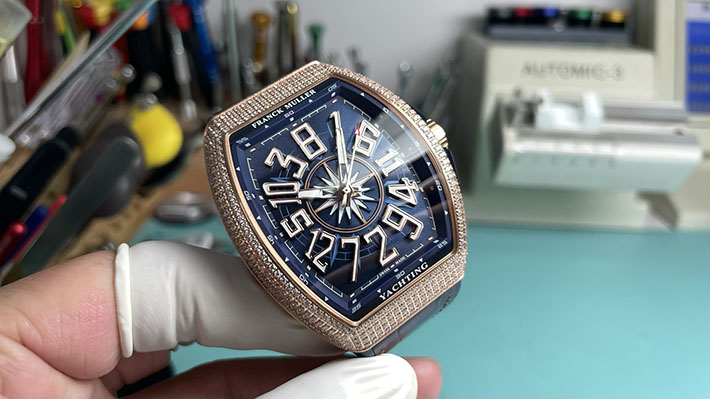 最高級フランクミュラースーパーコピー Franck Muller ヴァンガード ヨッティング ダイヤモンド V45SCDT YACHT D 5NBL フランクミュラー ヴァンガード ダイヤ - 画像 (10)