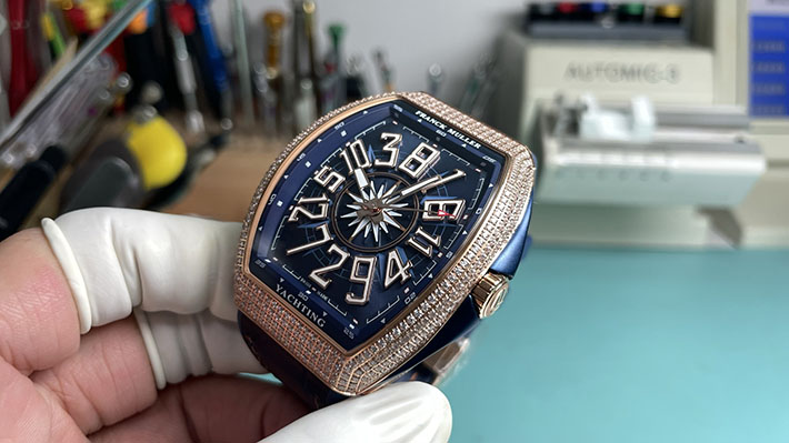 最高級フランクミュラースーパーコピー Franck Muller ヴァンガード ヨッティング ダイヤモンド V45SCDT YACHT D 5NBL フランクミュラー ヴァンガード ダイヤ - 画像 (9)