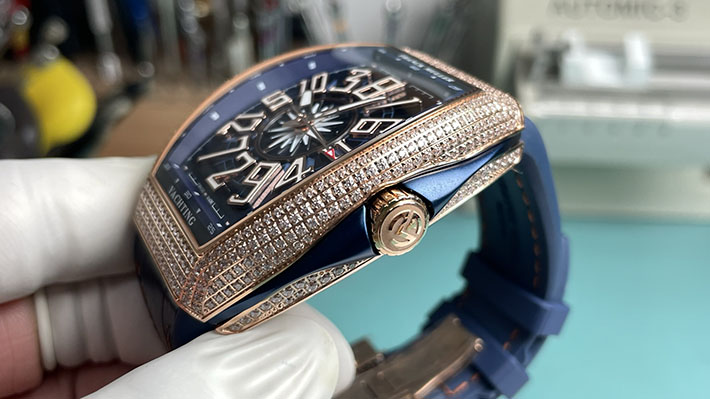 最高級フランクミュラースーパーコピー Franck Muller ヴァンガード ヨッティング ダイヤモンド V45SCDT YACHT D 5NBL フランクミュラー ヴァンガード ダイヤ - 画像 (7)
