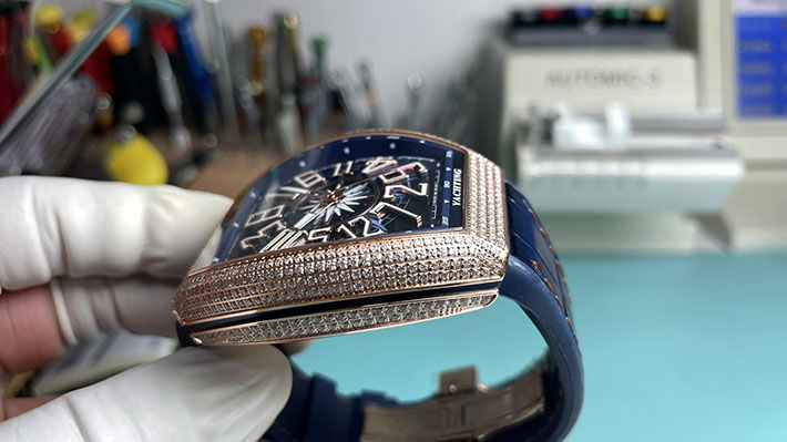 最高級フランクミュラースーパーコピー Franck Muller ヴァンガード ヨッティング ダイヤモンド V45SCDT YACHT D 5NBL フランクミュラー ヴァンガード ダイヤ - 画像 (6)