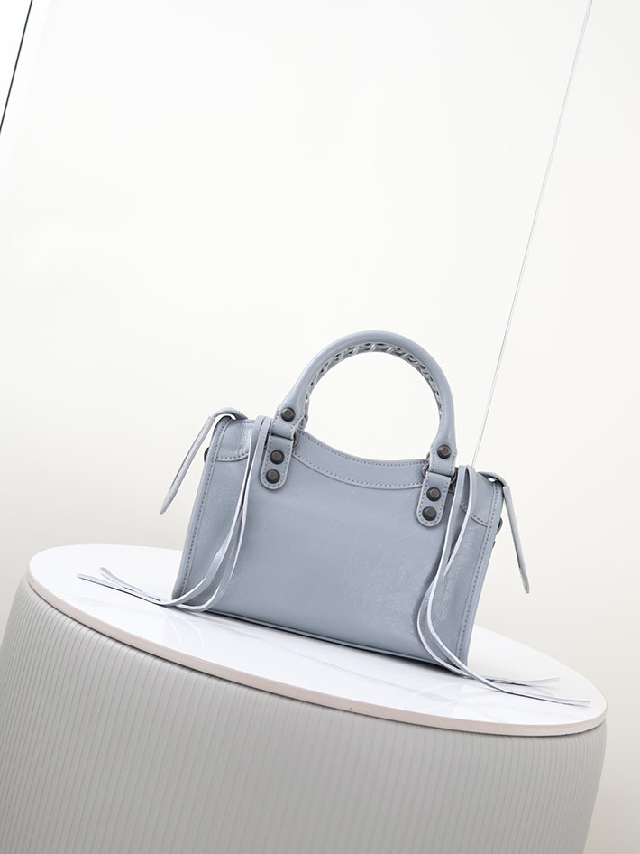最高級 バレンシアガバッグコピー BALENCIAGA Le City バッグ ミニ 2026新作 ブルー グレー 8657632ACFH4751 バレンシアガ バッグ アウトレット - 画像 (9)