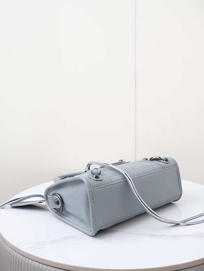 最高級 バレンシアガバッグコピー BALENCIAGA Le City バッグ ミニ 2026新作 ブルー グレー 8657632ACFH4751 バレンシアガ バッグ アウトレット - 画像 (5)