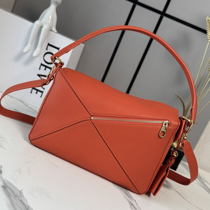 最高級ロエベスーパーコピー LOEWE パズルエッジ バッグ ミディアム(クラシックカーフ)サンライズオレンジ A510P49X23-5557 ロエベ バッグ アウトレット - 画像 (8)