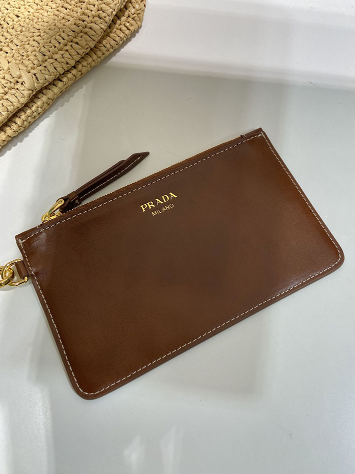 プラダ バッグ レディース 新作 PRADA レザーラージ クロシェ トートバッグ ナチュラル1BG635_2M2T_F0018 プラダ トートバッグ レディース - 画像 (3)