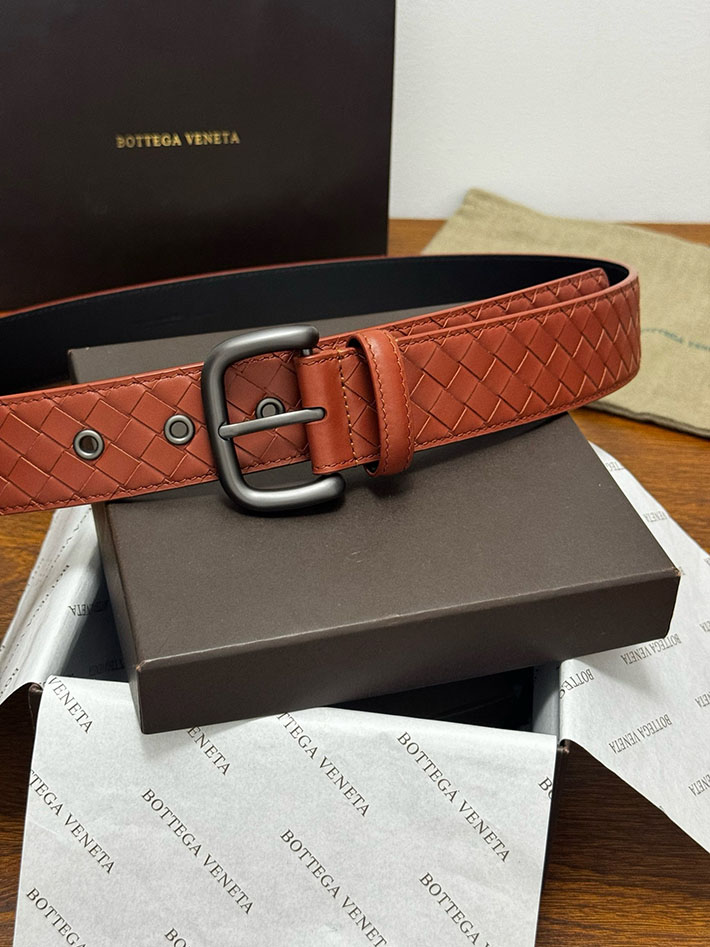 最高級ボッテガヴェネタコピー Bottega Veneta ベルト イントレチャートレザーベルト ブラウン ブラック 2635402 ボッテガ ベルト メンズ - 画像 (2)