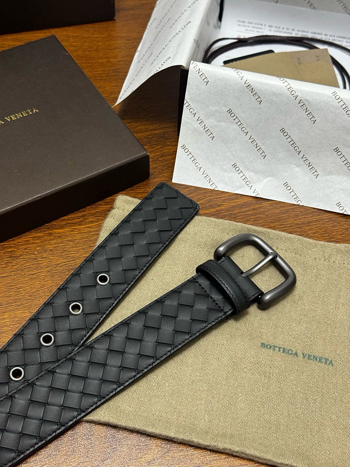 最高級ボッテガヴェネタコピー Bottega Veneta ベルト イントレチャートレザーベルト ブラック 2635407 ボッテガ ベルト リバーシブル - 画像 (5)