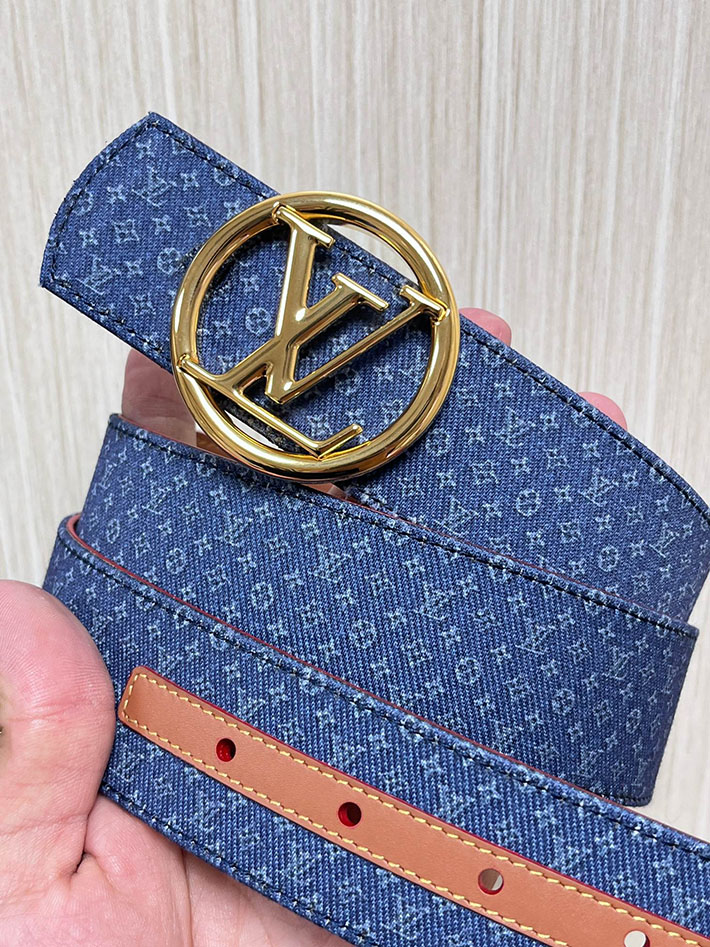 最高級ルイヴィトンスーパーコピー LV ベルト ディメンション モノグラム リフレクティブ デニム 40MM リバーシブル 2635436 ヴィトン ベルト メンズ - 画像 (7)
