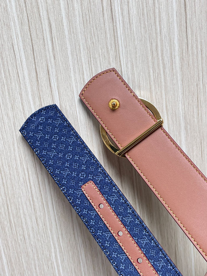 最高級ルイヴィトンスーパーコピー LV ベルト ディメンション モノグラム リフレクティブ デニム 40MM リバーシブル 2635436 ヴィトン ベルト メンズ - 画像 (4)
