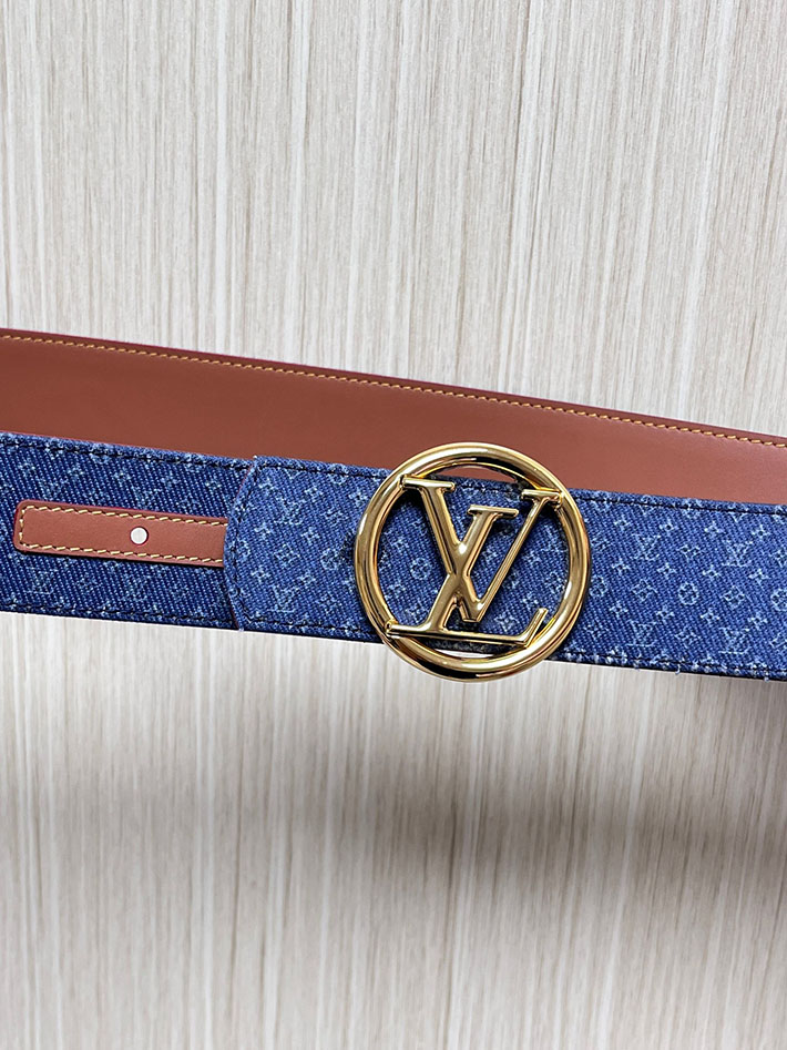 最高級ルイヴィトンスーパーコピー LV ベルト ディメンション モノグラム リフレクティブ デニム 40MM リバーシブル 2635436 ヴィトン ベルト メンズ - 画像 (3)