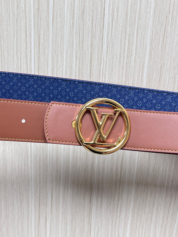 最高級ルイヴィトンスーパーコピー LV ベルト ディメンション モノグラム リフレクティブ デニム 40MM リバーシブル 2635436 ヴィトン ベルト メンズ - 画像 (2)