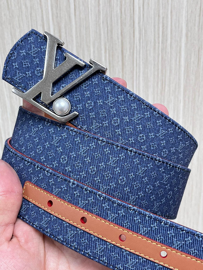 最高級ルイヴィトンスーパーコピー LV ベルト ディメンション モノグラム リフレクティブ デニム 40MM リバーシブル 2635437 ヴィトン ベルト 安い - 画像 (7)