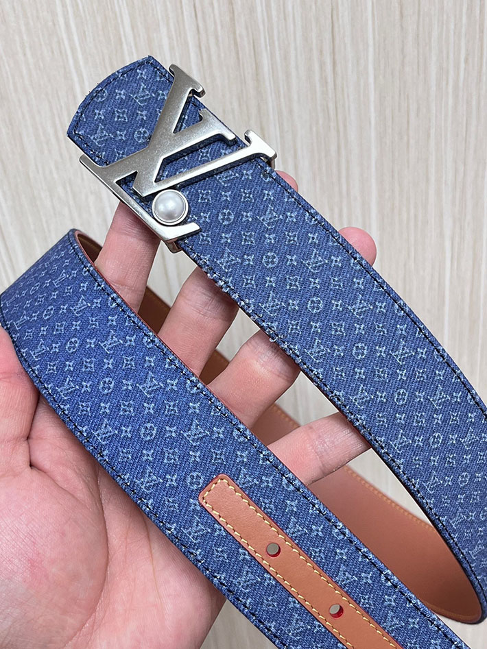 最高級ルイヴィトンスーパーコピー LV ベルト ディメンション モノグラム リフレクティブ デニム 40MM リバーシブル 2635437 ヴィトン ベルト 安い - 画像 (6)