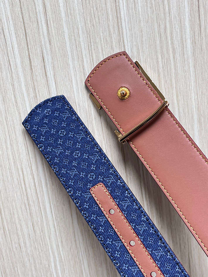 最高級ルイヴィトンスーパーコピー LV ベルト ディメンション モノグラム リフレクティブ デニム 40MM リバーシブル 2635438 ルイヴィトン ベルト アウトレット - 画像 (4)