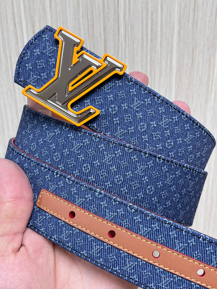 最高級ルイヴィトンスーパーコピー LV ベルト ディメンション モノグラム リフレクティブ デニム 40MM リバーシブル 2635440 ルイヴィトン ベルト モノグラム - 画像 (7)