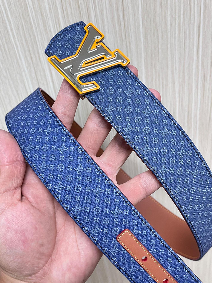 最高級ルイヴィトンスーパーコピー LV ベルト ディメンション モノグラム リフレクティブ デニム 40MM リバーシブル 2635440 ルイヴィトン ベルト モノグラム - 画像 (6)