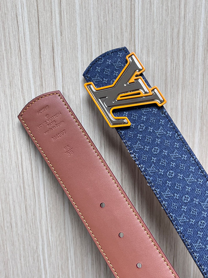 最高級ルイヴィトンスーパーコピー LV ベルト ディメンション モノグラム リフレクティブ デニム 40MM リバーシブル 2635440 ルイヴィトン ベルト モノグラム - 画像 (5)