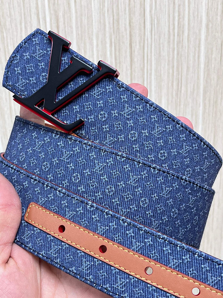 最高級ルイヴィトンスーパーコピー LV ベルト ディメンション モノグラム リフレクティブ デニム 40MM リバーシブル 2635441 ルイヴィトンベルトコピー - 画像 (7)