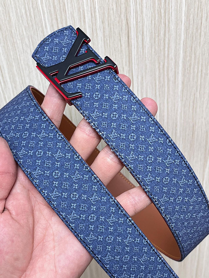 最高級ルイヴィトンスーパーコピー LV ベルト ディメンション モノグラム リフレクティブ デニム 40MM リバーシブル 2635441 ルイヴィトンベルトコピー - 画像 (6)