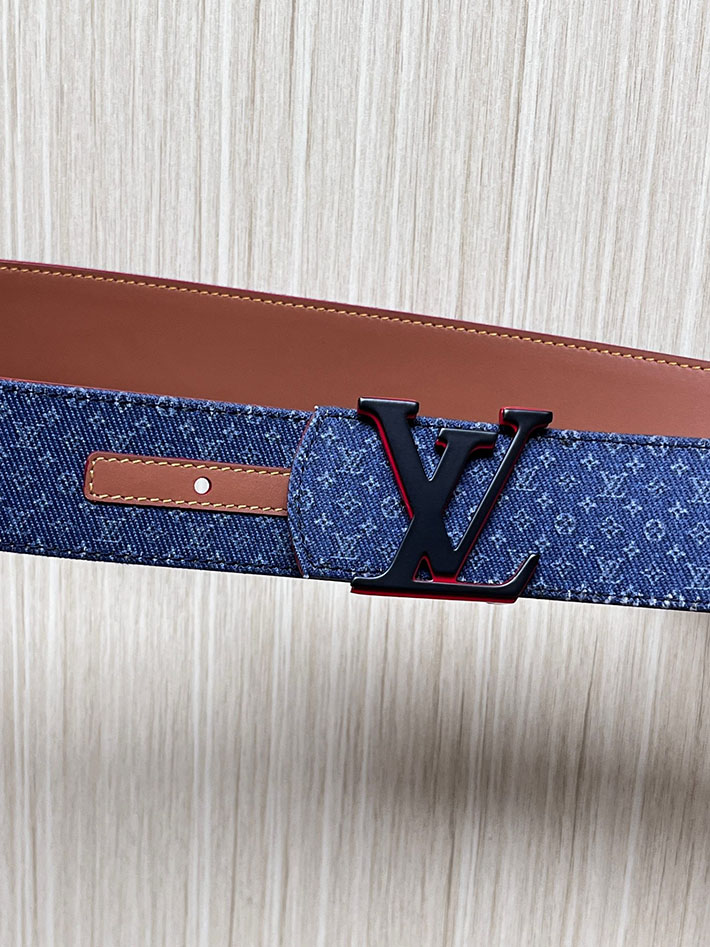 最高級ルイヴィトンスーパーコピー LV ベルト ディメンション モノグラム リフレクティブ デニム 40MM リバーシブル 2635441 ルイヴィトンベルトコピー - 画像 (3)
