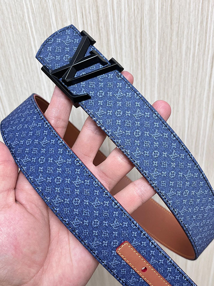 最高級ルイヴィトンスーパーコピー LV ベルト ディメンション モノグラム リフレクティブ デニム 40MM リバーシブル 2635443 ルイヴィトン ベルト 新作 - 画像 (6)