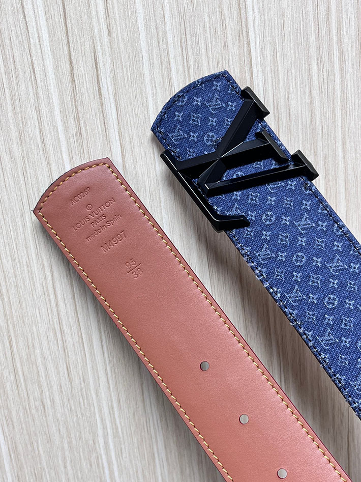 最高級ルイヴィトンスーパーコピー LV ベルト ディメンション モノグラム リフレクティブ デニム 40MM リバーシブル 2635443 ルイヴィトン ベルト 新作 - 画像 (5)