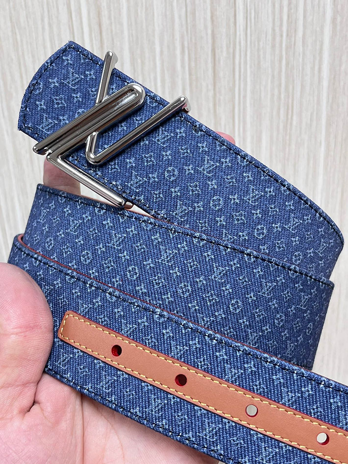 最高級ルイヴィトンスーパーコピー LV ベルト ディメンション モノグラム リフレクティブ デニム 40MM リバーシブル 2635444 ルイヴィトン ベルト セール - 画像 (7)