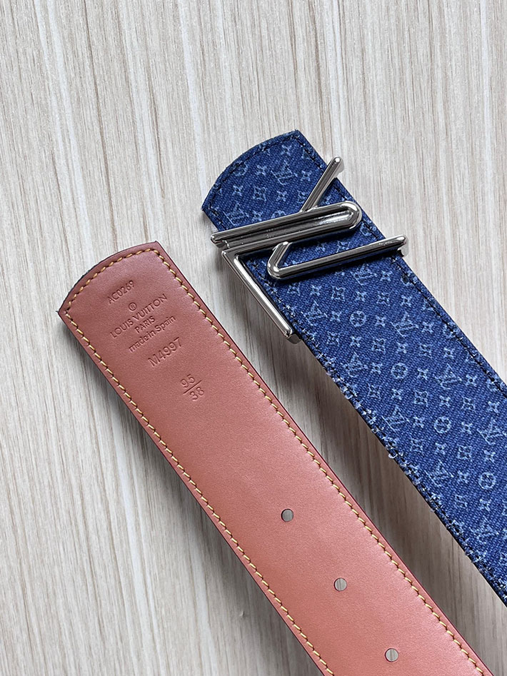 最高級ルイヴィトンスーパーコピー LV ベルト ディメンション モノグラム リフレクティブ デニム 40MM リバーシブル 2635444 ルイヴィトン ベルト セール - 画像 (5)