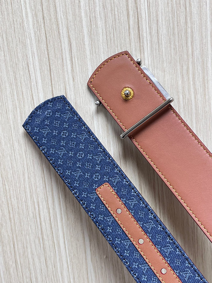 最高級ルイヴィトンスーパーコピー LV ベルト ディメンション モノグラム リフレクティブ デニム 40MM リバーシブル 2635444 ルイヴィトン ベルト セール - 画像 (4)