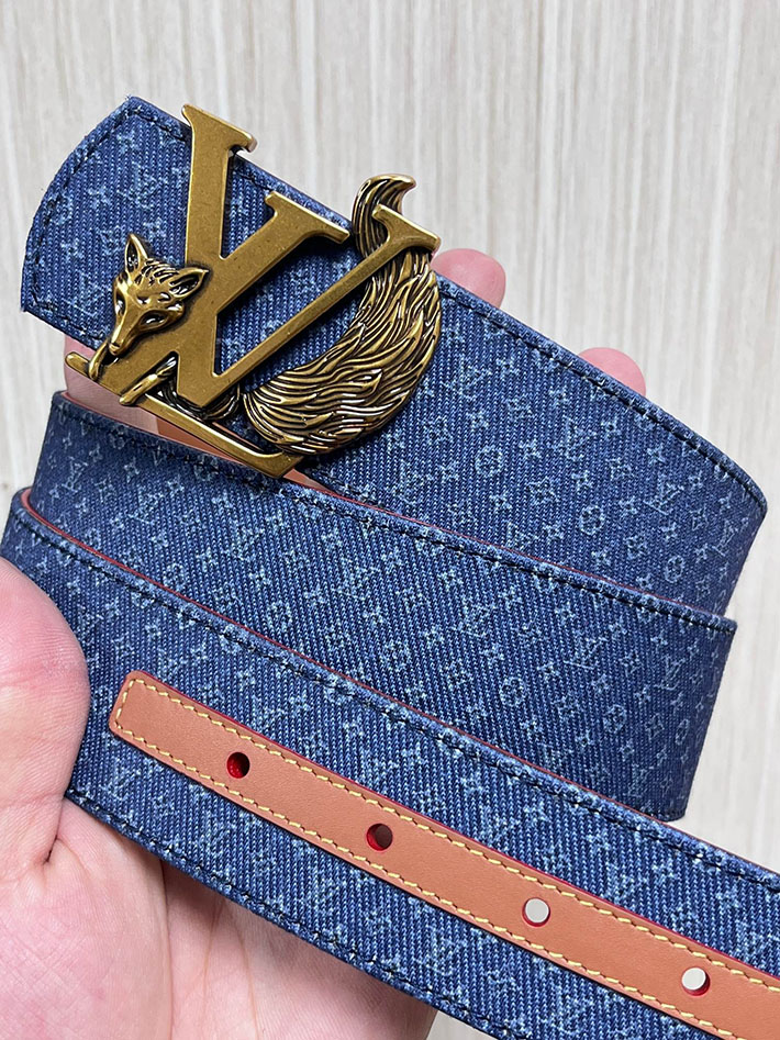 最高級ルイヴィトンスーパーコピー LV ディメンション リフレクティブ デニムベルト 40MM リバーシブル 2635449 ヴィトン ベルト メンズ リバーシブル - 画像 (7)