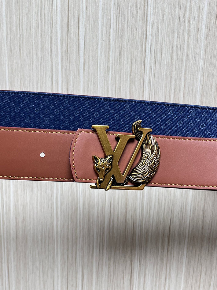 最高級ルイヴィトンスーパーコピー LV ディメンション リフレクティブ デニムベルト 40MM リバーシブル 2635449 ヴィトン ベルト メンズ リバーシブル - 画像 (2)