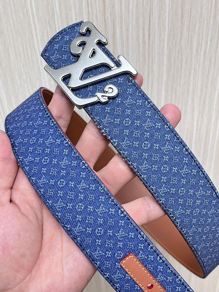 最高級ルイヴィトンスーパーコピー LV ディメンション リフレクティブ デニムベルト 40MM リバーシブル 2635451 ヴィトン ベルト メンズ コーデ - 画像 (6)