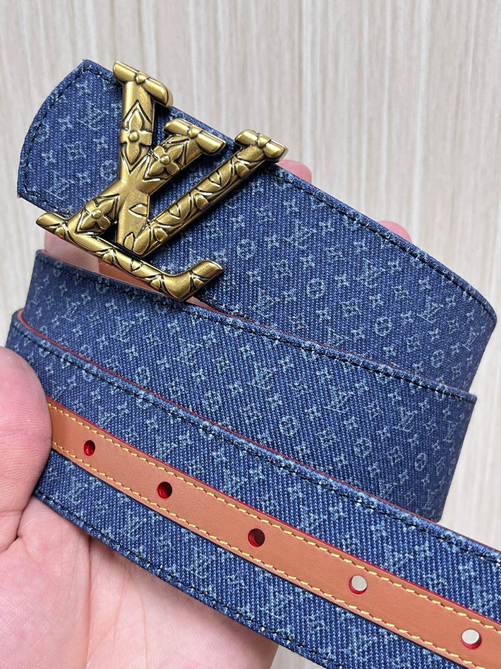 最高級ルイヴィトンスーパーコピー LV ディメンション リフレクティブ デニムベルト 40MM リバーシブル 2635454 ヴィトン ベルト 新作 - 画像 (7)