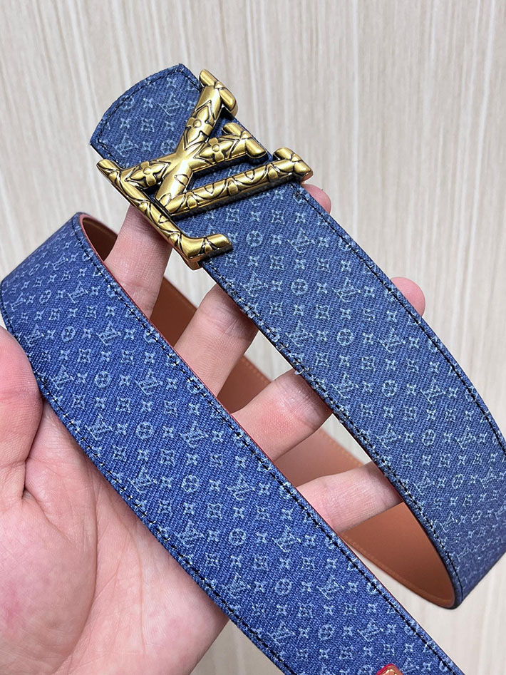 最高級ルイヴィトンスーパーコピー LV ディメンション リフレクティブ デニムベルト 40MM リバーシブル 2635454 ヴィトン ベルト 新作 - 画像 (6)