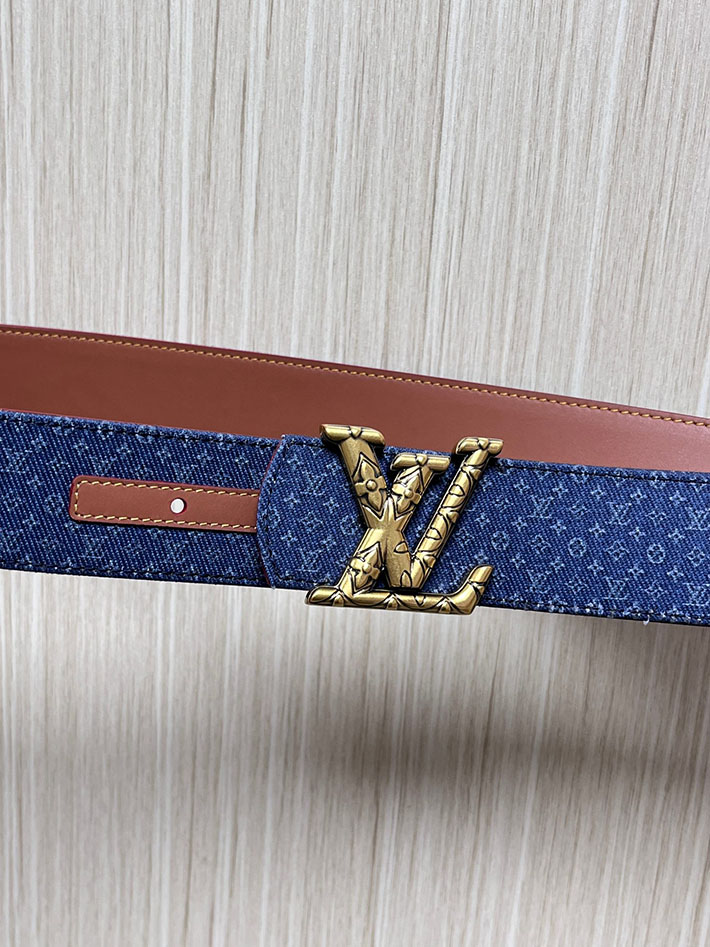 最高級ルイヴィトンスーパーコピー LV ディメンション リフレクティブ デニムベルト 40MM リバーシブル 2635454 ヴィトン ベルト 新作 - 画像 (3)