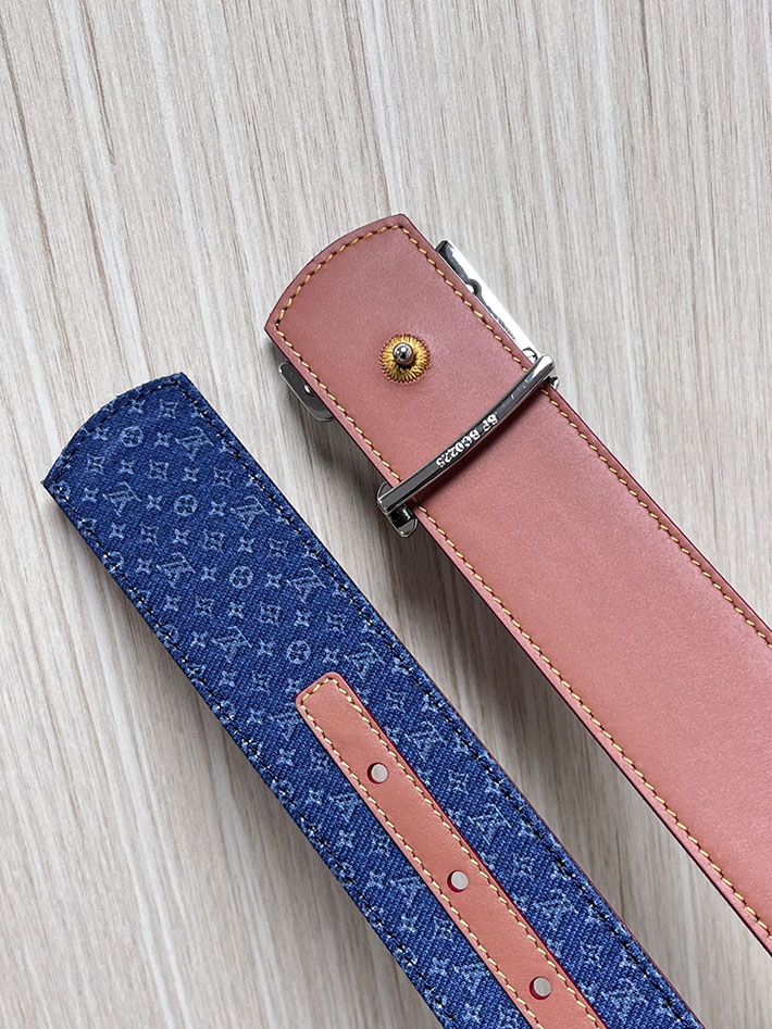 最高級ルイヴィトンスーパーコピー LV ディメンション リフレクティブ デニムベルト 40MM リバーシブル 2635456 ヴィトン ベルト リバーシブル - 画像 (4)